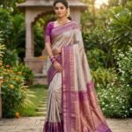 Wedding Pure Silk Saree (Sandalwood - Magenta Pink)