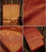 Wedding Pure Silk Saree (Red Brown) - Image 3