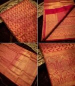 Wedding Pure Silk Saree (Maroon Red) - Image 3