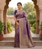 Wedding Pure Silk Saree (Indigo)
